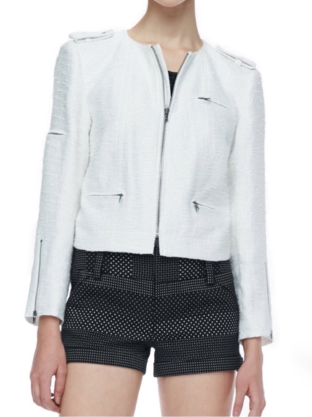 Alice + Olivia "Cam" Tweed Style Jacket  Small